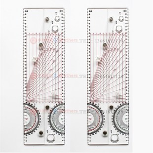 TFB-430鱼雷攻击平行尺 分拉式平行尺 海图平行尺 航海船用平行尺