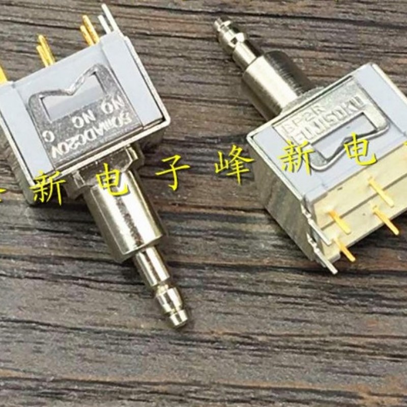 日本6脚 按钮开关金脚无锁复位开关钮子开关 金属 RP2R-2M4