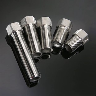 不锈钢加长内外丝/接头直通/水暖配件/三角阀水管延长配件/4分