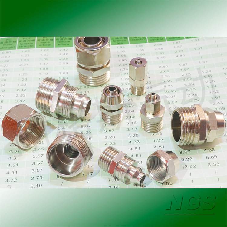 304不锈钢快拧PC10-04 接头直通PC4 6 8 10 12 1分-4分 PC12-03