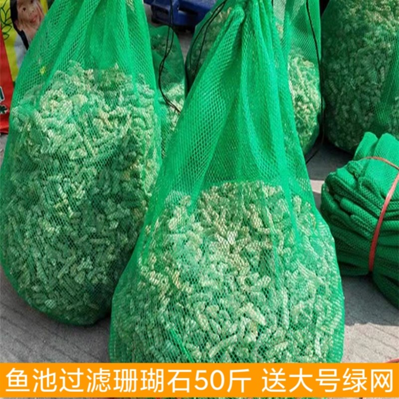 大块珊瑚石50斤锦鲤鱼池过滤材料鱼池滤材珊瑚骨U天然珊瑚石过滤图片