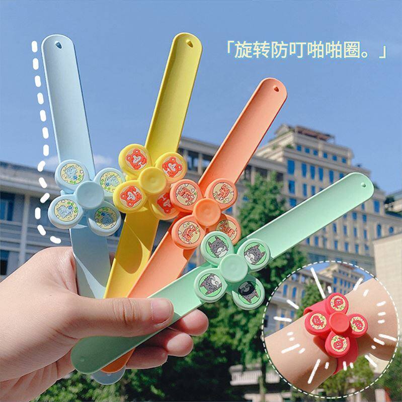 网红驱蚊神器随身小孩q防蚊手环会转啪J啪圈去蚊子熏蚊扣儿童便携