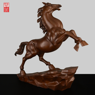 铜马摆件紫铜马到成功工p艺礼品摆饰客厅玄关酒柜办公室生肖马装
