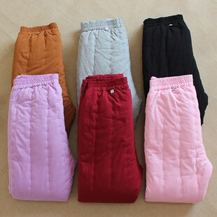 长裤 成人大人保暖加厚修身 棉服 高腰棉裤 手工纯棉花女士打底秋冬季