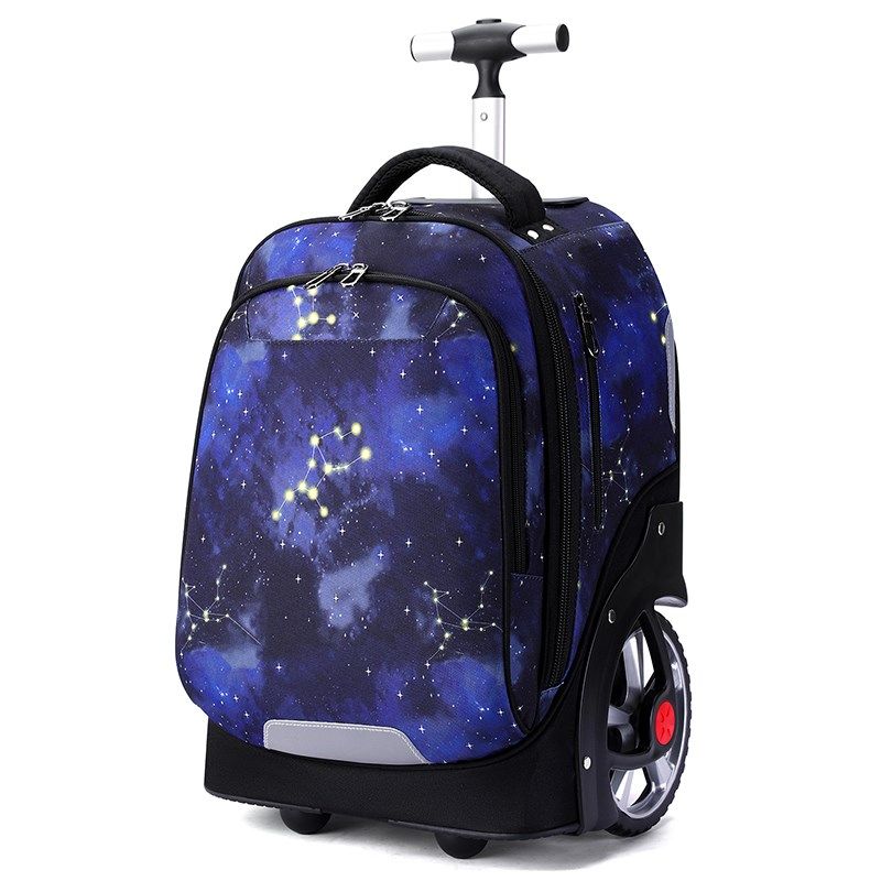 新款拉杆书包中学生大容量小学生男女拖拉爬楼梯大轮子Z静音行李