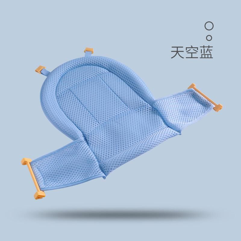 床网兜宝宝洗澡神l器可坐躺防滑垫新生儿浴盆浴架沐浴婴儿洗澡新