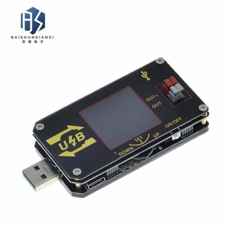 数控USB彩屏电源升降压模块恒压恒流5V转9V12V24VUSB升压线XY-UDP