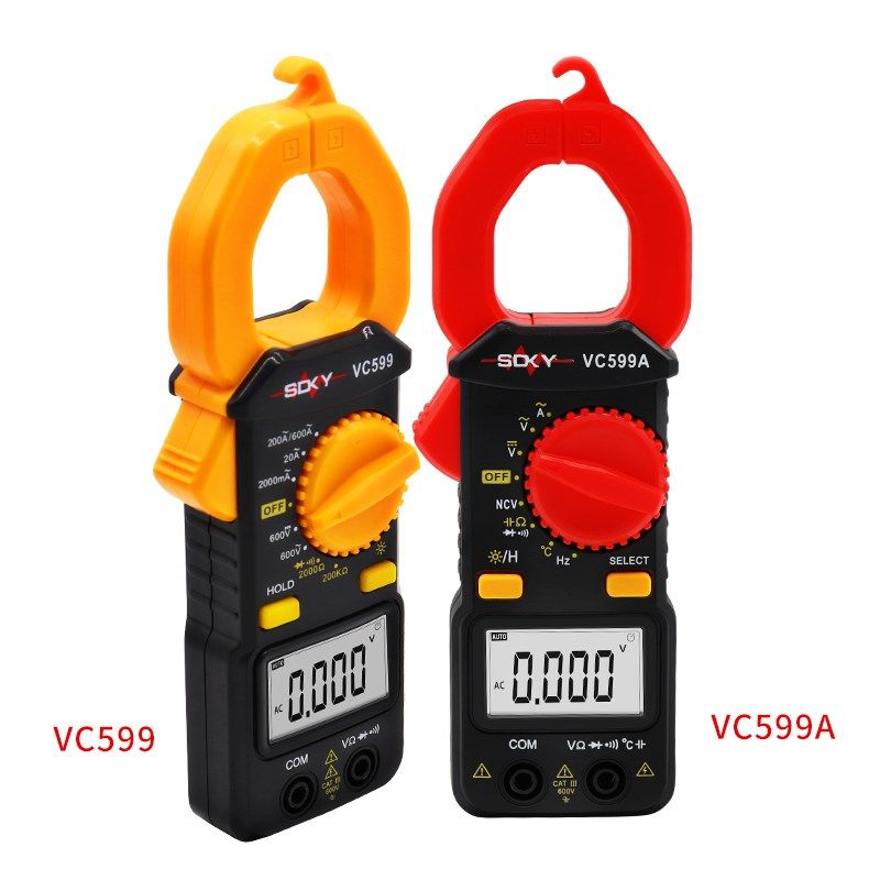 斯耐科高精度钳形万用表数字交直流钳形表钳型电流表钳表防烧