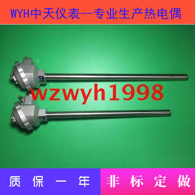 中天仪表WRN-130/WRN-120K型不锈钢热电偶 测温棒 传感测温热电偶