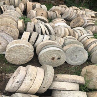 石磨 石磨盘园林摆件 石槽 猪槽马槽种花流水摆件 麻X石条子老石