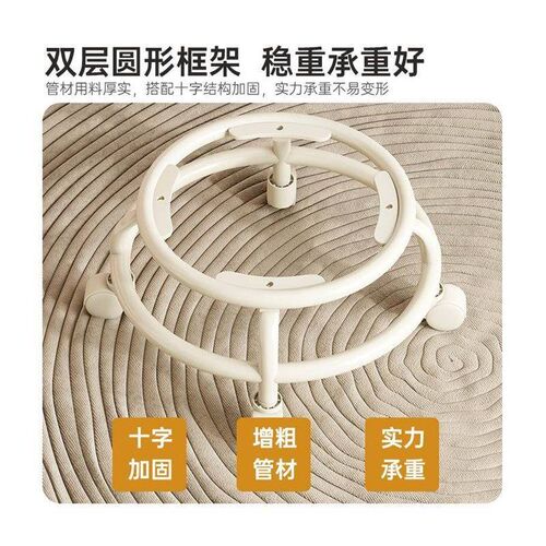 万向轮小凳子家用客厅沙发凳简约滑D轮矮凳皮质茶几圆凳带轮小板