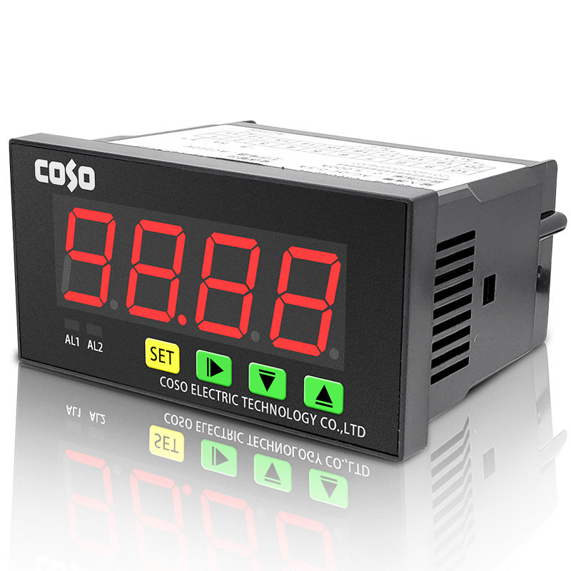 变频器专用频率表转速表0m-10V/0-20MA/4-20mA线速度表0-9999可调