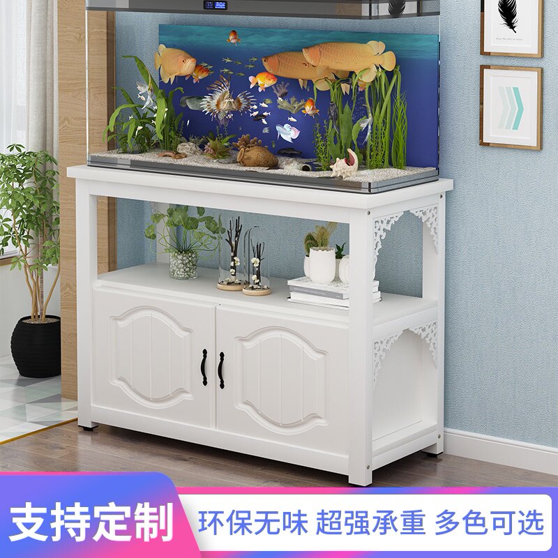 鱼缸底柜底座定制客厅小s户型水族箱草鱼缸架子金属铁艺欧式鱼缸