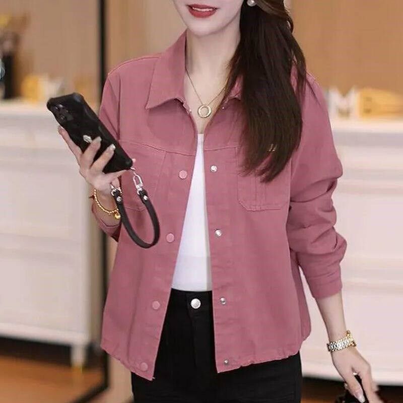 年轻妈妈装气质休闲短外套春秋季新款中年女时尚百搭显瘦夹克上衣