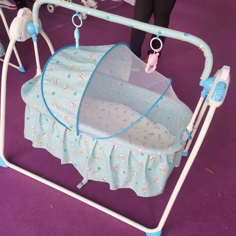 婴儿电动摇c篮床哄娃神器新生幼儿哄睡摇篮安抚摇床宝宝摇椅自动