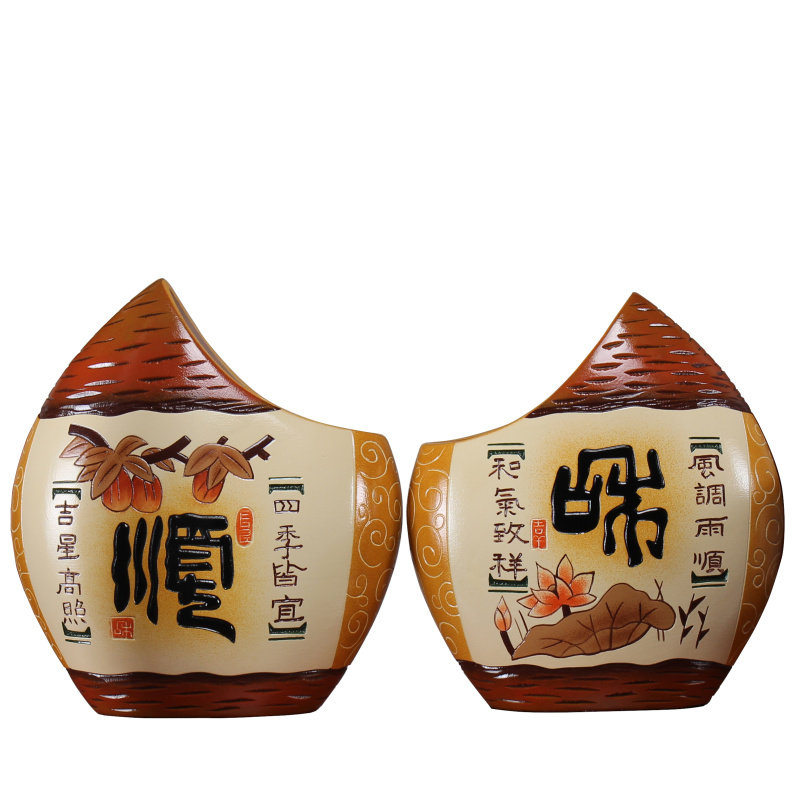 新中式陶瓷家里装饰摆件客厅家庭玄关博古架隔断层小饰.品房子乔