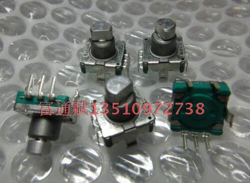 日本ALPS编码器编码开关360度转EC11-30点15脉冲 8.5mm半轴带开关
