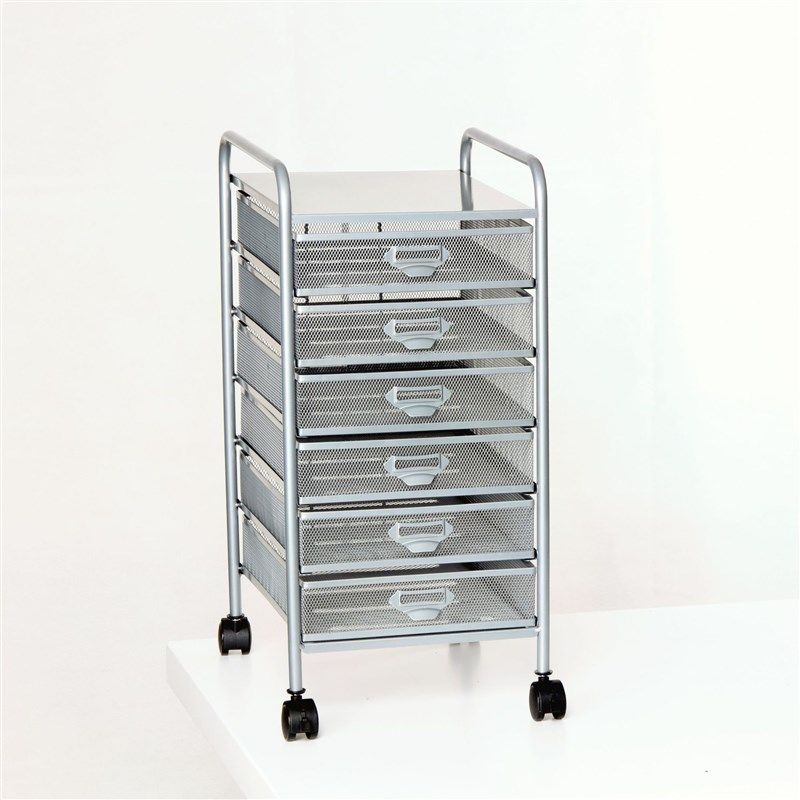 A4-5(6)铁艺移动整装文件柜文C件推车桌下收纳架金属网状文件