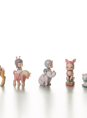 可米生活b白夜童话迷你可爱卧室车载办公饰品摆件玩偶少女公仔礼