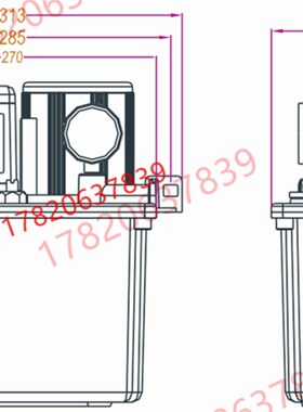 5升冲床220V电动黄油泵 轻工印刷集中注油器壶LF5/G50-A电动油脂
