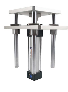 四导柱顶升气缸机架小型气动升降旋转四轴大全SC32/40/50/63/100