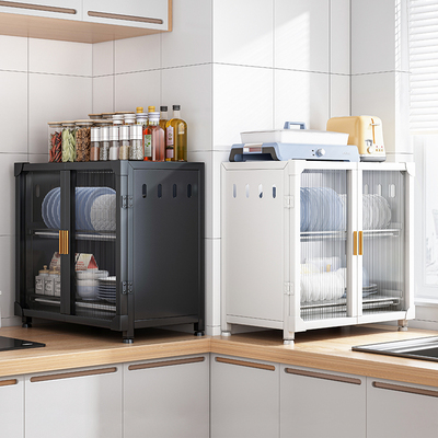 厨房碗碟收纳架置物架碗柜碗架沥水架台面家用抽屉碗筷碗盘收纳盒