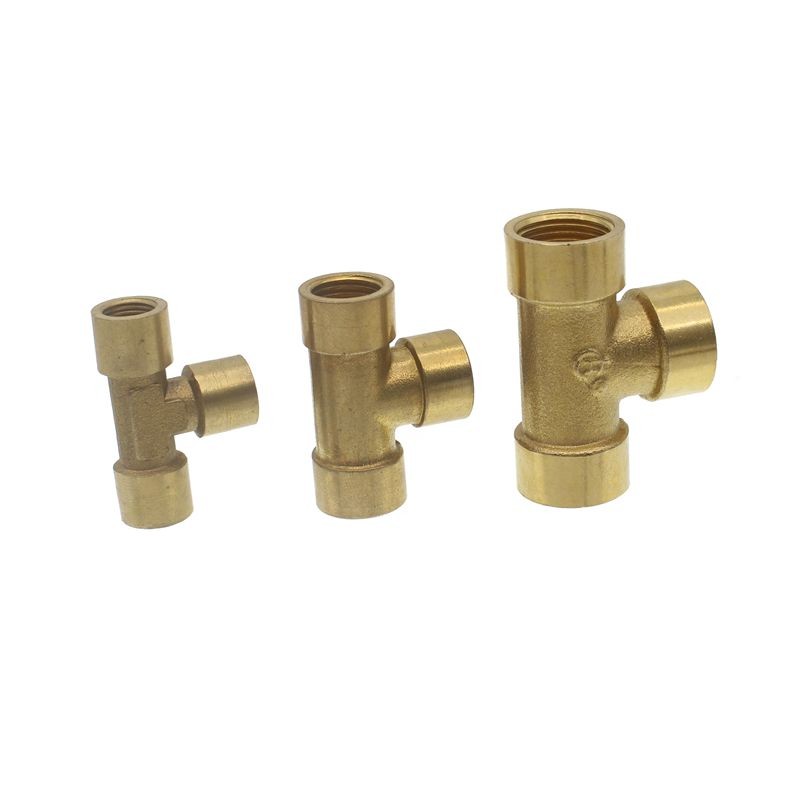 铜接头 水暖配件管件 水管接头 4分铜三通 内丝外丝内外丝铜三通