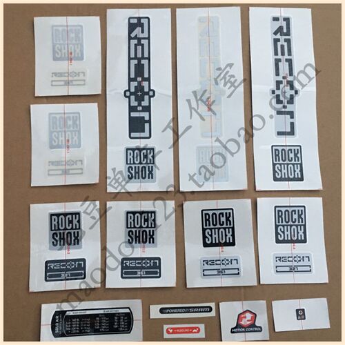 台湾产原厂Recon Decal Kit 避震前叉LOGO贴纸 叉腿贴花标贴