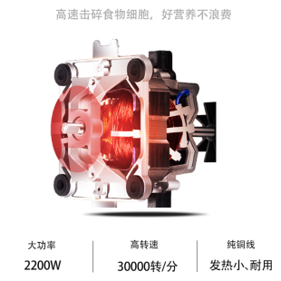 隆粤商用豆浆机现磨破壁机早餐店用大容量大功率全自动料理机6升