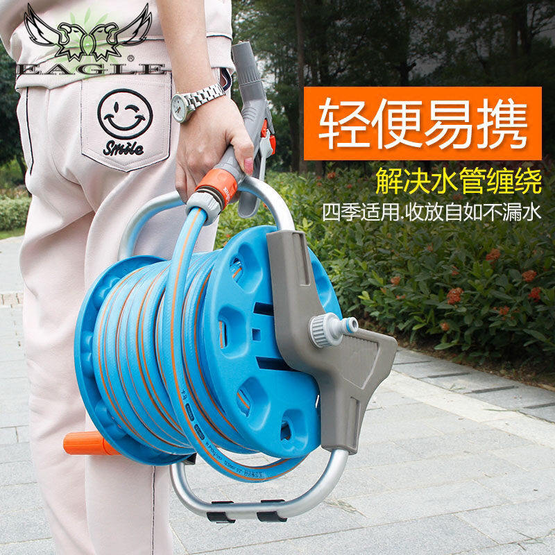 高压家用洗车水枪水管软管免安装软管收纳架套装刷车神器水抢喷头