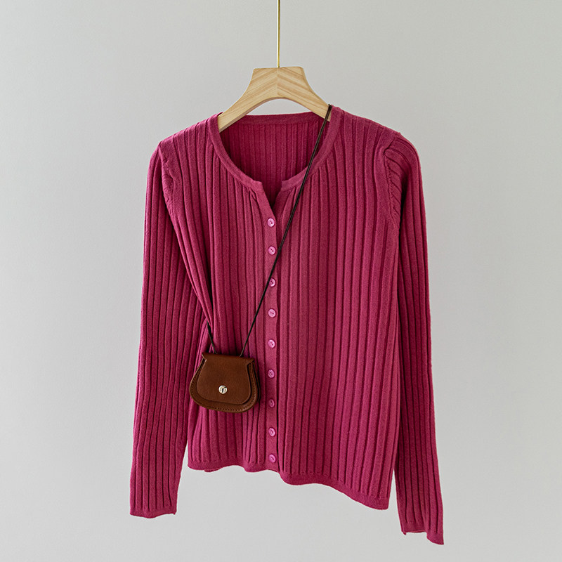 早秋高级感短款针织小外套女春秋季2024新款毛衣外搭开衫上衣薄款