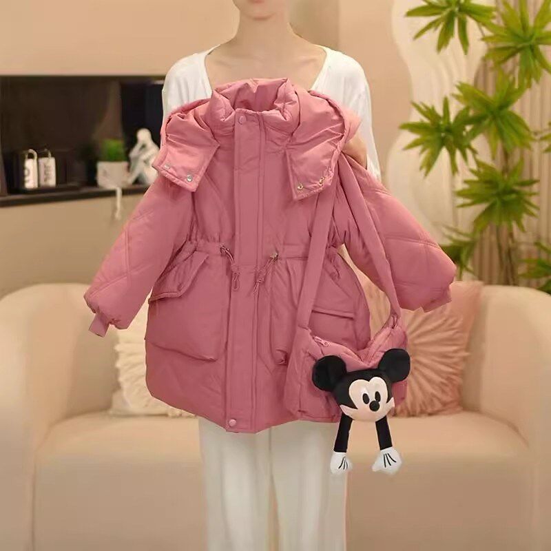 女童棉服冬季2024新款洋气儿童加厚棉袄女孩韩版冬装加绒棉衣外套