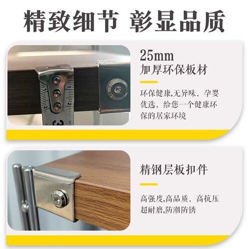 日式置物架落地客k厅阳台多层中古收纳层架厨房微波炉烤箱置物架