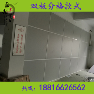 隔音办公室隔房间隔墙板隔板墙高C隔间隔断墙板式屏风玻璃隔断带