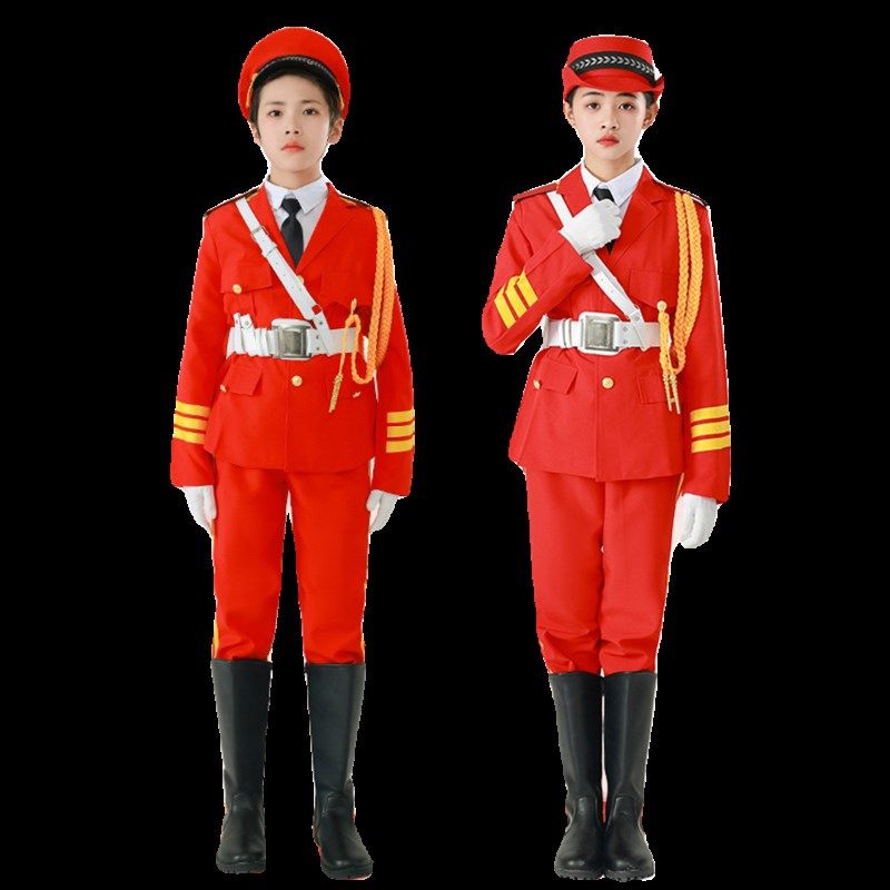 幼儿园升旗手服幼儿升旗仪式服装中小学生鼓号队S少儿升旗服装套