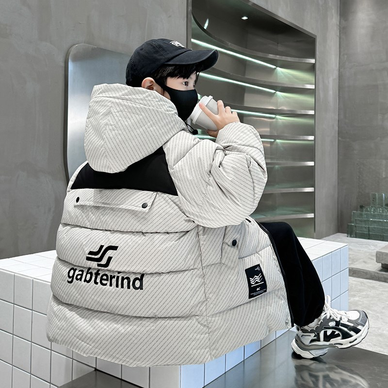 男童棉服冬季2024新款儿童羽绒棉袄加厚男孩棉衣洋气大童冬装外套