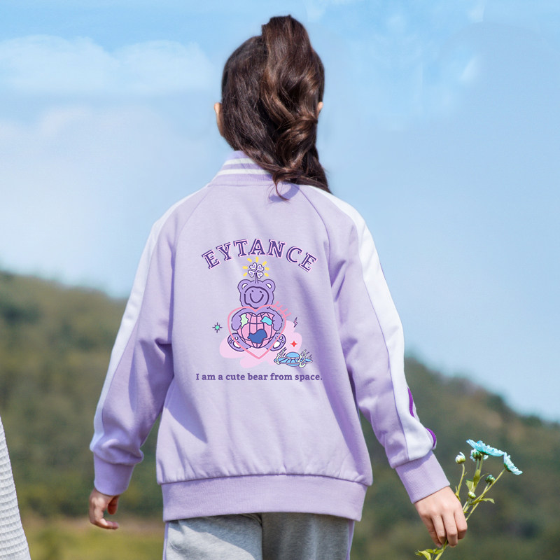女童外套春秋薄款洋气时尚女大童春装上衣儿童春季女孩棒球服春款