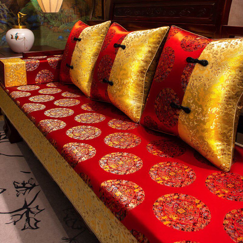实木沙发a垫子坐垫套罩红木沙发垫新中式沙发巾盖布罗汉床盖巾定