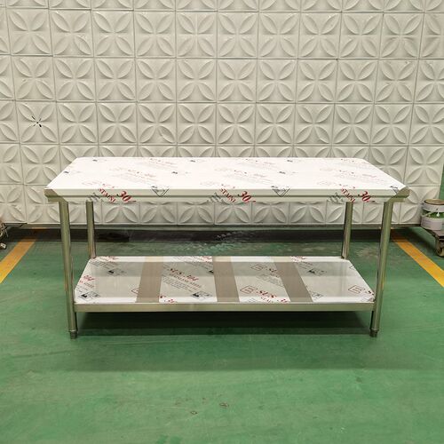 商用案板长方形不锈钢推拉门工作台单通双通M操作台饭店厨房储物