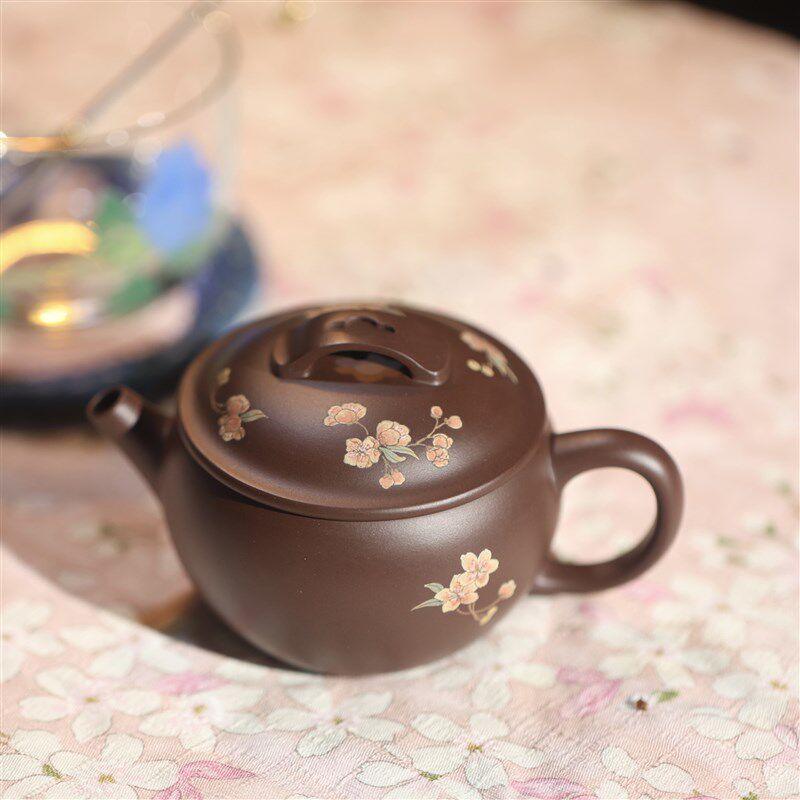 南街壶娘 e桃花茉莉小炖盅 可爱小紫砂壶好泥料 茶器国风茶礼