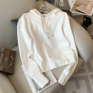 套头连帽运动衫女春秋冬季2025新款爆款超火减龄设计感内搭打底上