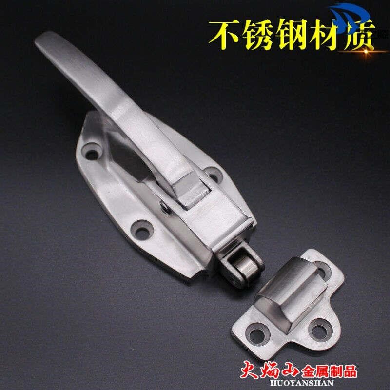 烘箱把手不锈钢门锁海鲜蒸柜拉手门扣冰柜K锁扣拉手平门蒸箱拉手