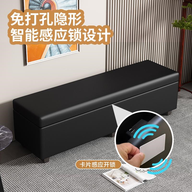 娃娃收纳箱带锁收藏箱沙发凳感应B锁玩具储物凳硅胶实体女友行李
