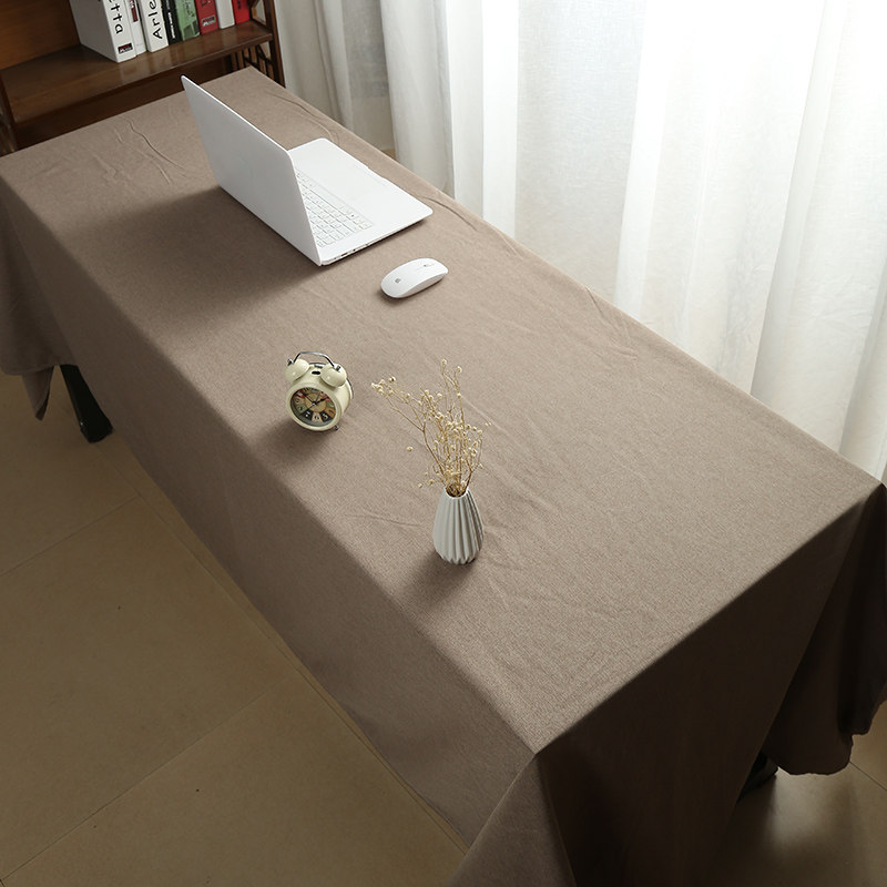 会议室专用桌布大号茶桌布灰色长方形展示台布新中式超大尺寸定做图片