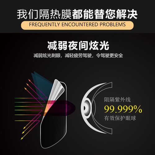 汽车窗膜贴膜货车膜纳米陶瓷高隔热膜磁控热反射前V档膜大小卡车