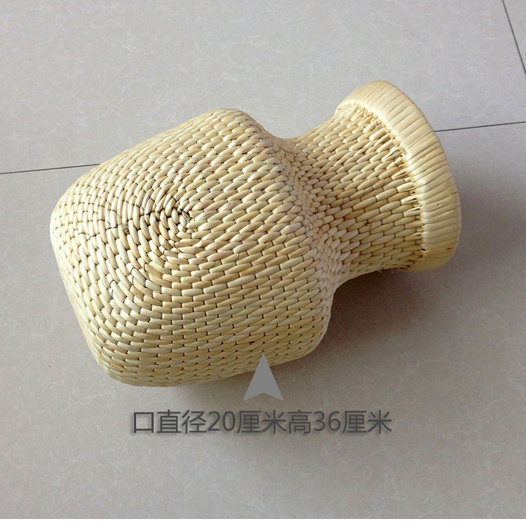 传统手工艺品柳编大升斗柳编x收纳筐米筐斗容器结婚嫁娶影视道具