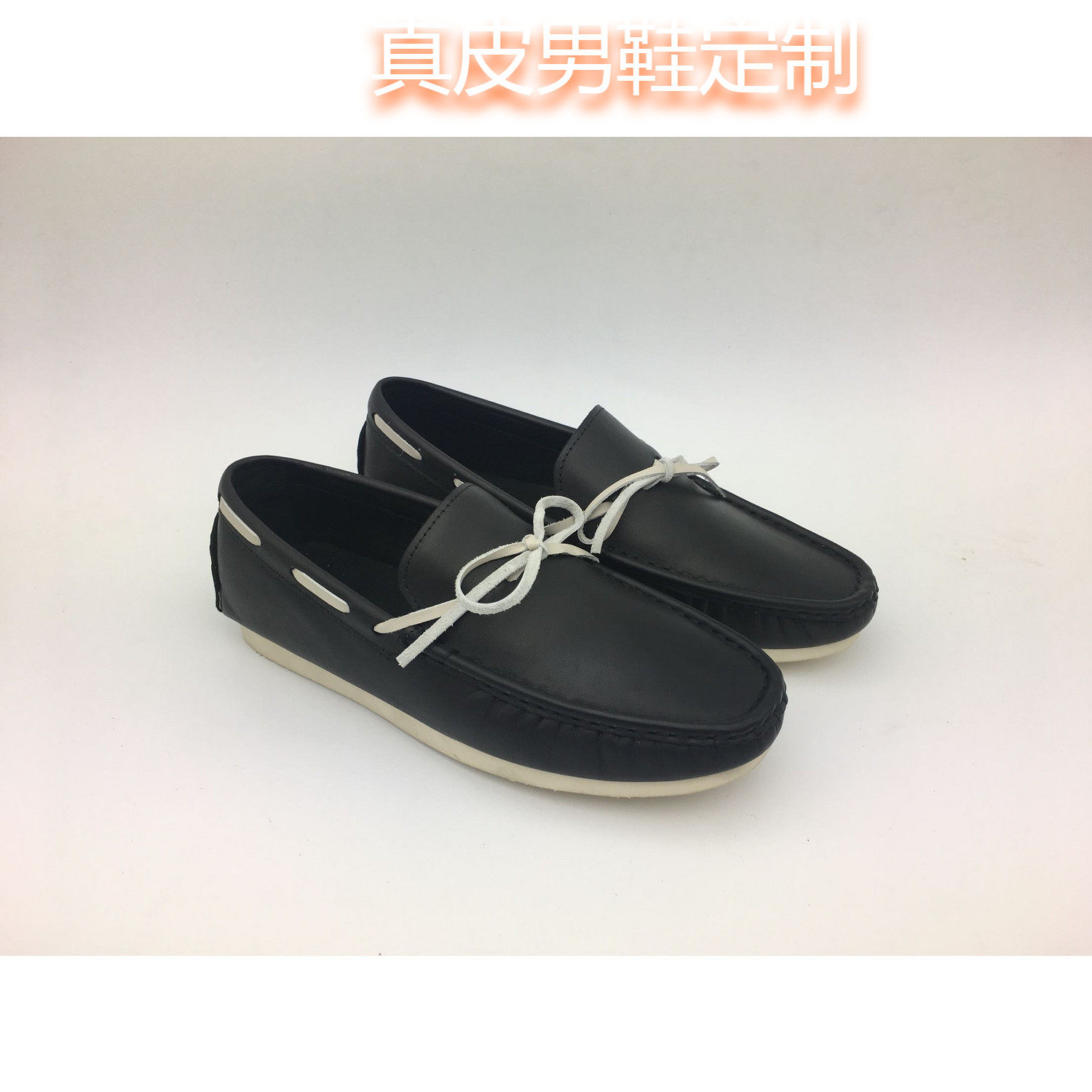 定制大小码休闲男鞋春驾车 定制平底豆豆鞋懒人鞋韩版休闲帆船鞋