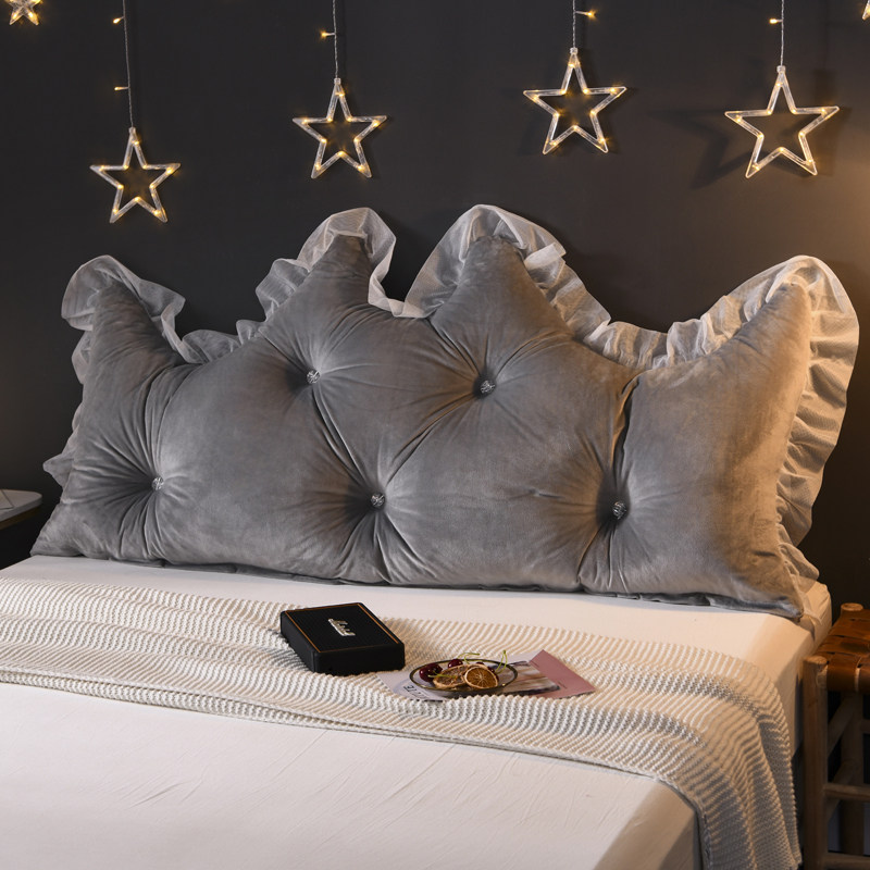 韩式公主田园毛绒床头大靠背 韩版床上沙发 大靠R垫 靠枕 抱枕腰