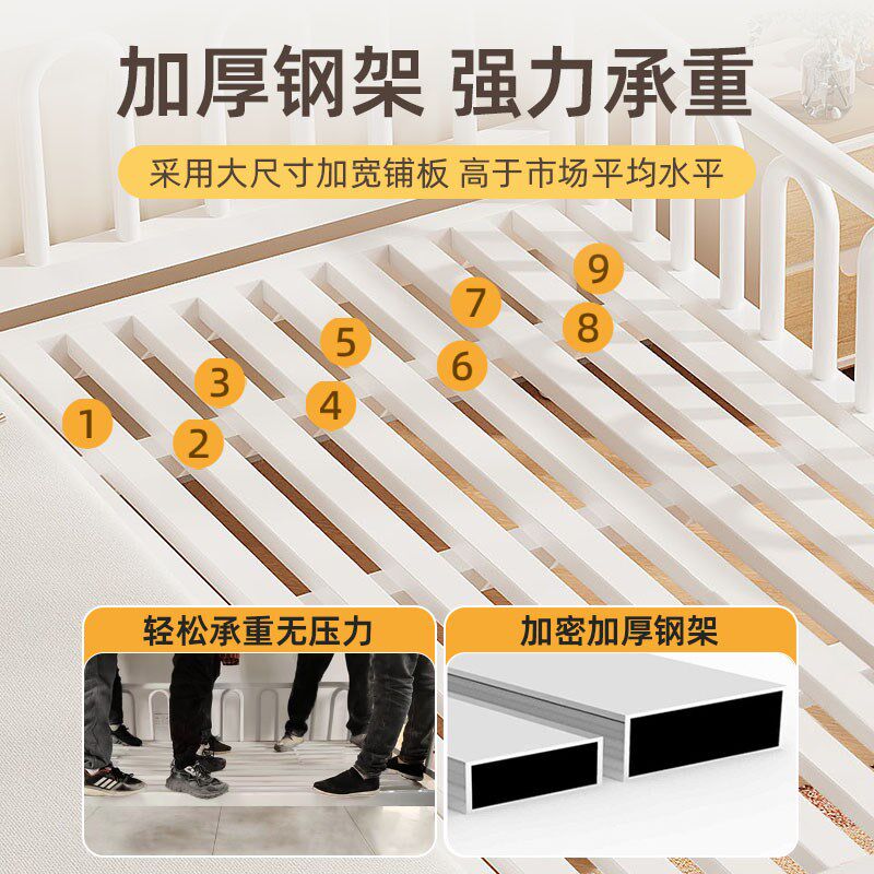 铁艺拼接床婴儿j床边床加宽大人单人床定制加高护栏升降铁架儿童