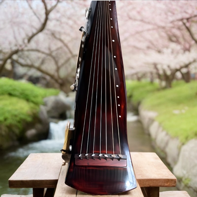 青山古琴杉木纯V生漆手工琴